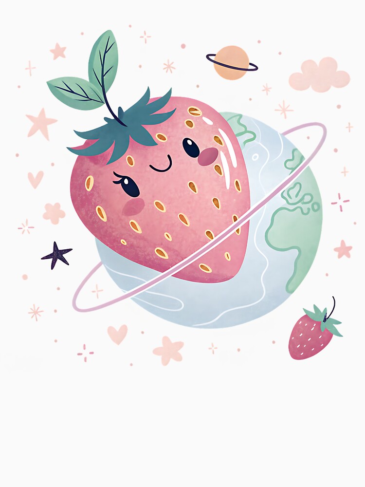 Strawberry Planet by Neural-canvas