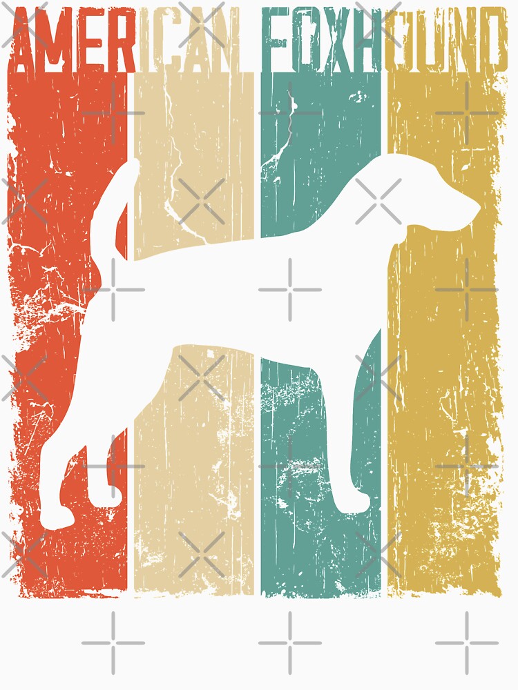 American Foxhound Dog Vintage Retro Style by rafaeltto
