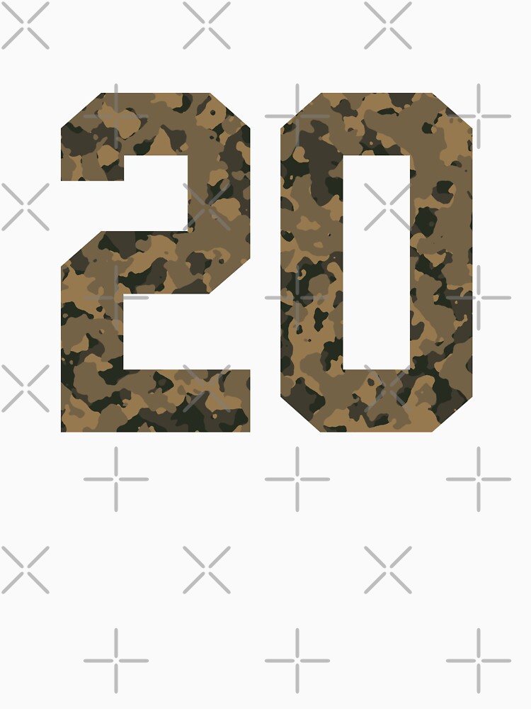 Army Camouflage Number 20 - Sports Numbers by NECHSTORE
