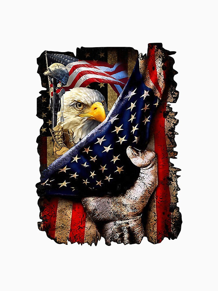 Us Military America American Flag by YesterDayCheck