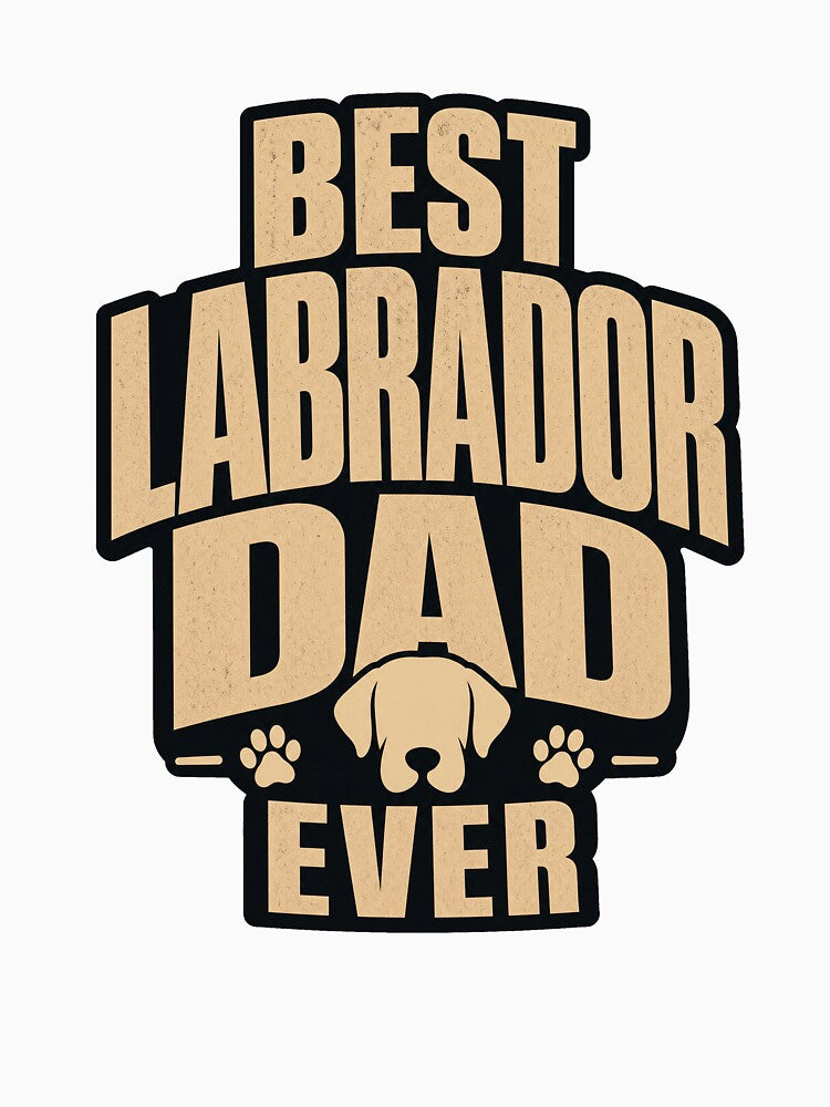 Labrador Retriever Gifts, Best Labrador Dad by pirminio