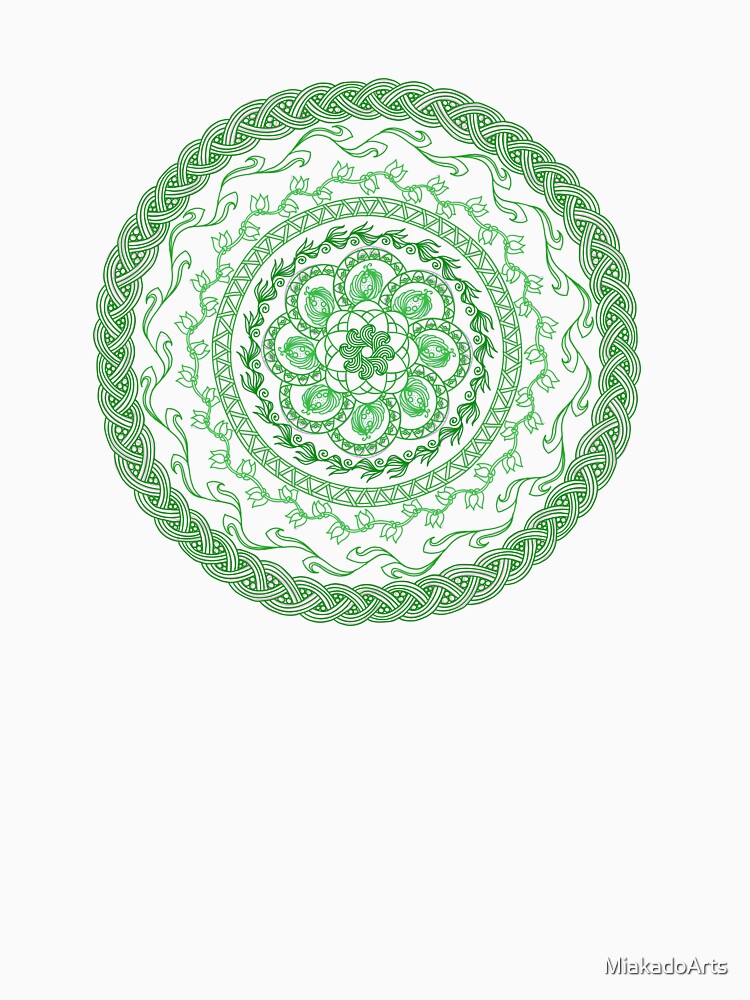 Mandala 09 Green by MiakadoArts