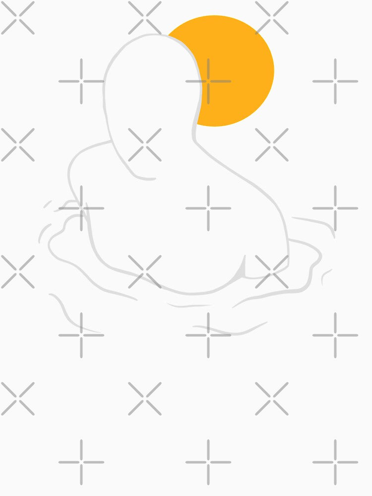 Minimal Swimming Person With Sun by isstgeschichte