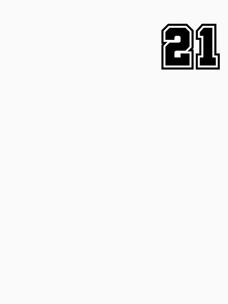 Number 21 - Minimalist Digit by stickerorange