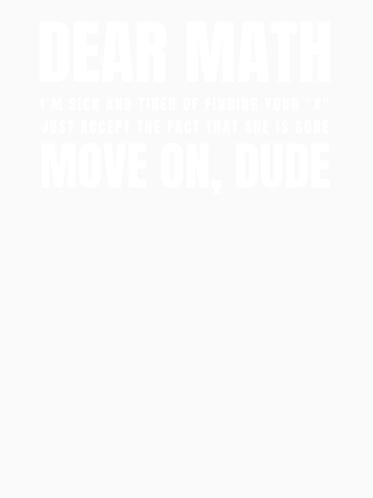 Funny Dear Math Joke by MathVerge