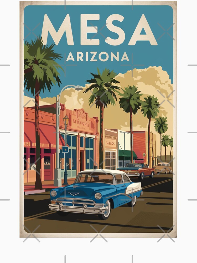 Mesa Vintage Travel Poster by TravelerRat