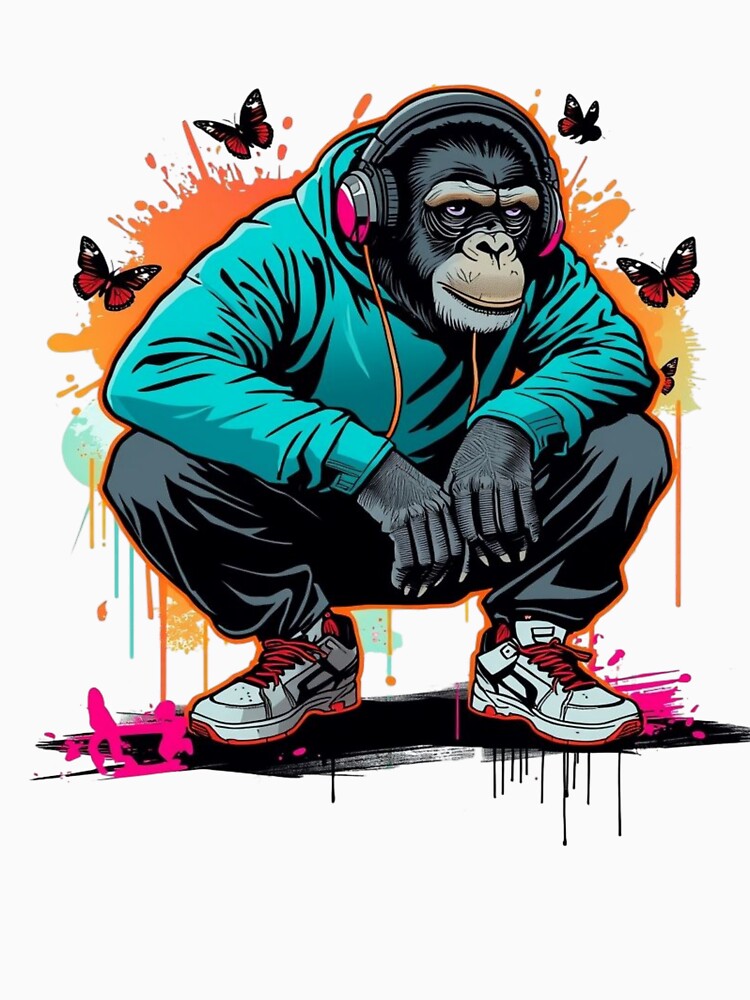 Street Art Monkey Street Style by CeliaZnx