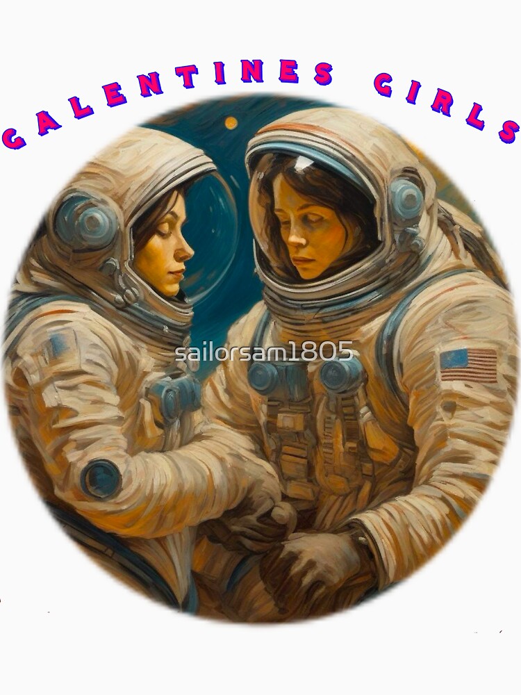 happy Spacewomen galentines girls thinking of galentines day gifts and exchanging galentines days wishes by sailorsam1805