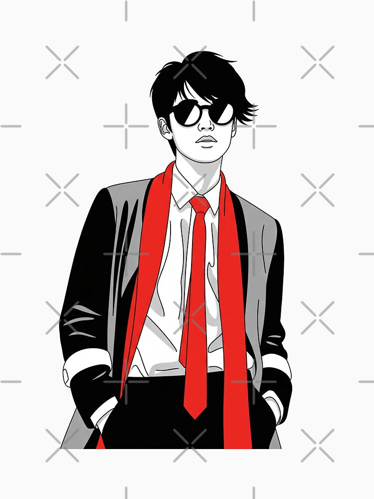 Modern Pop Art Male Portrait by Pikamuu