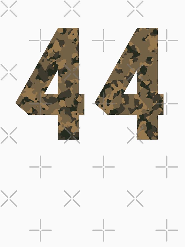 Army Camouflage Number 44 - Sports Numbers by NECHSTORE