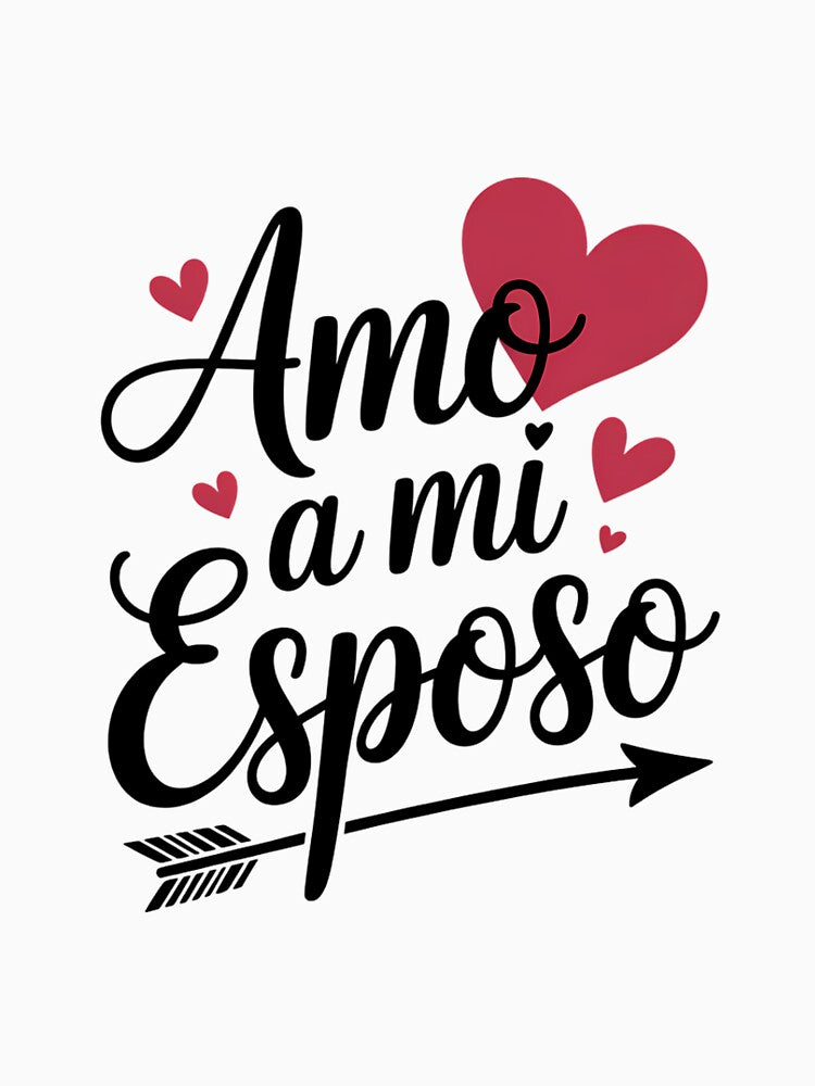 Latino Hispanic Husband Valentine's Day Amo A Mi Esposo by FaithAbbott