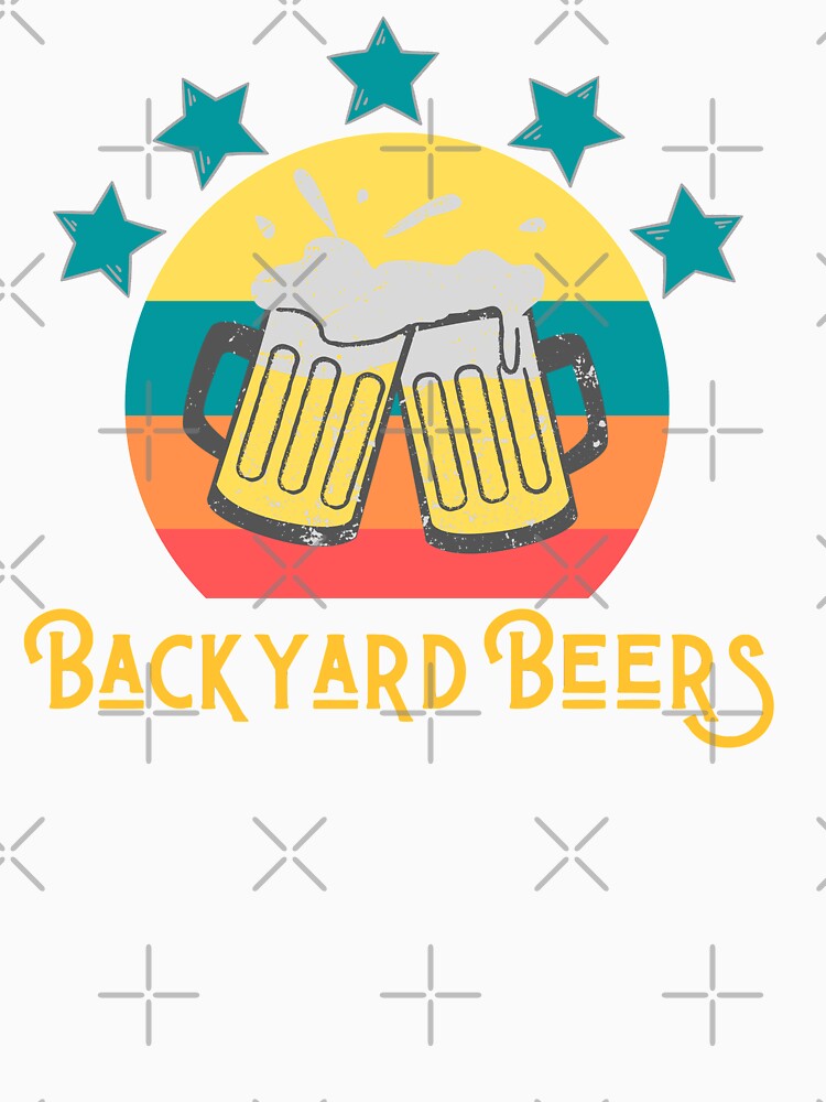 Dad or Boyfriend Beers in Backyard during Quarantine, retro design by GrlDad