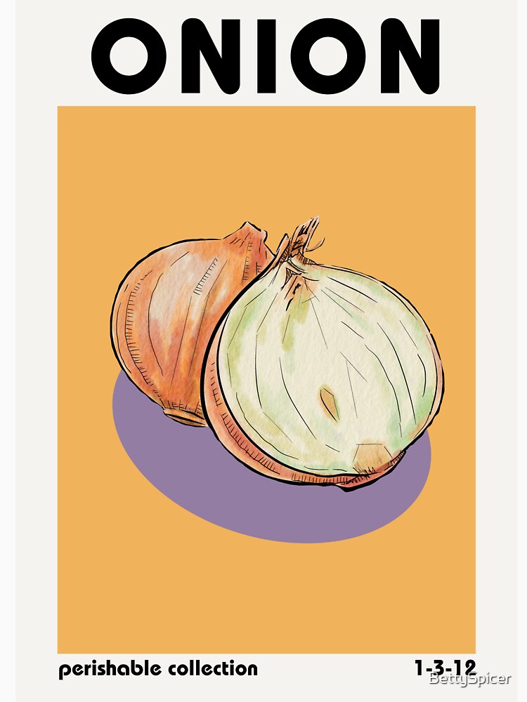 Kitchen Print - Onion by BettySpicer