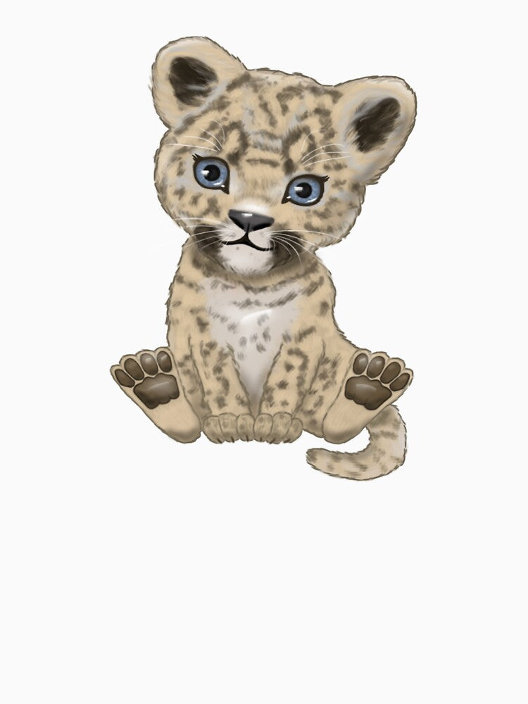 Cute Hand-drawn Leopard Baby by Graatsia