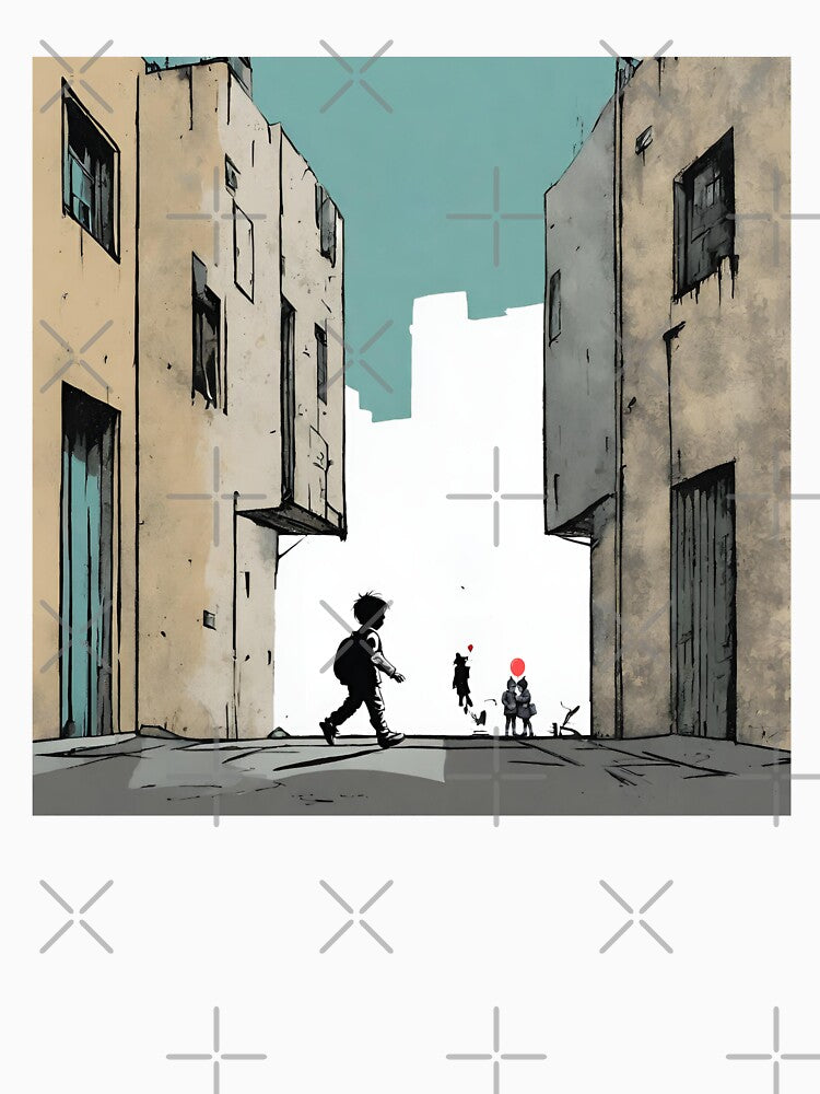 Walking Home Street Art by KapowStickers