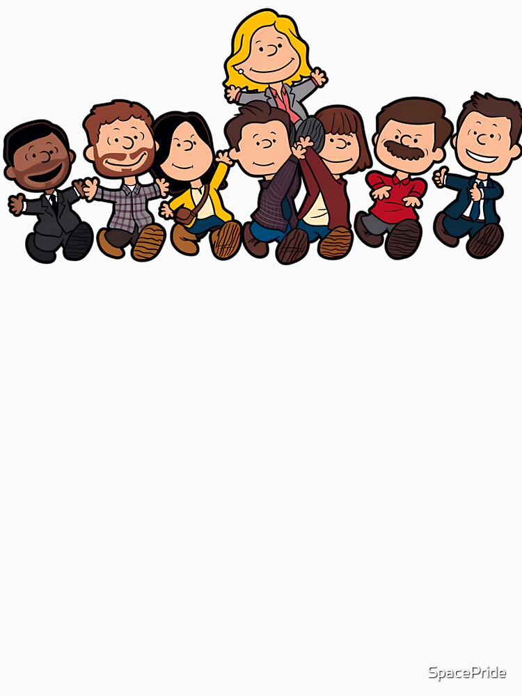Cute Cartoon Characters Group Walking Together by SpacePride