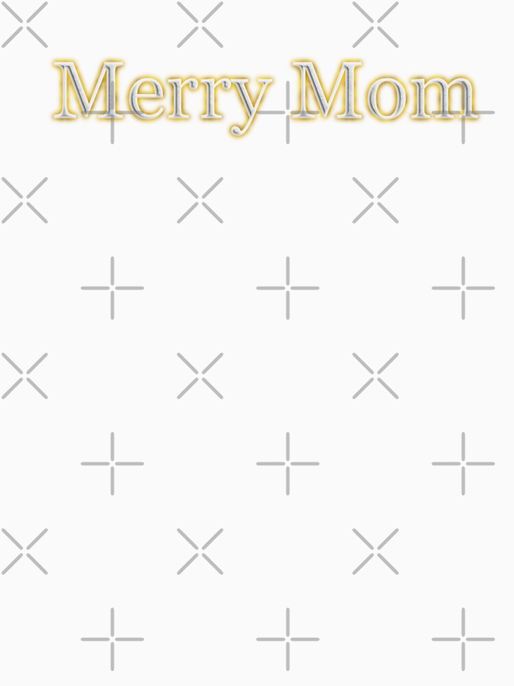 Merry Mom (White Angelic halo Text) by Swabcraft
