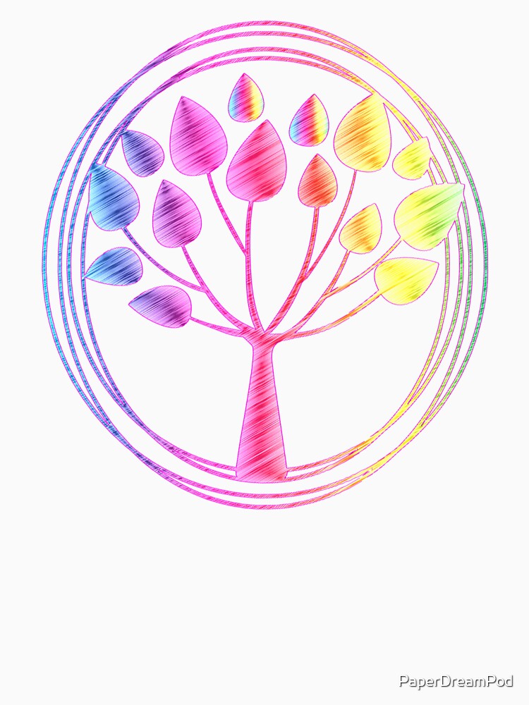Colorful tree of life by PaperDreamPod