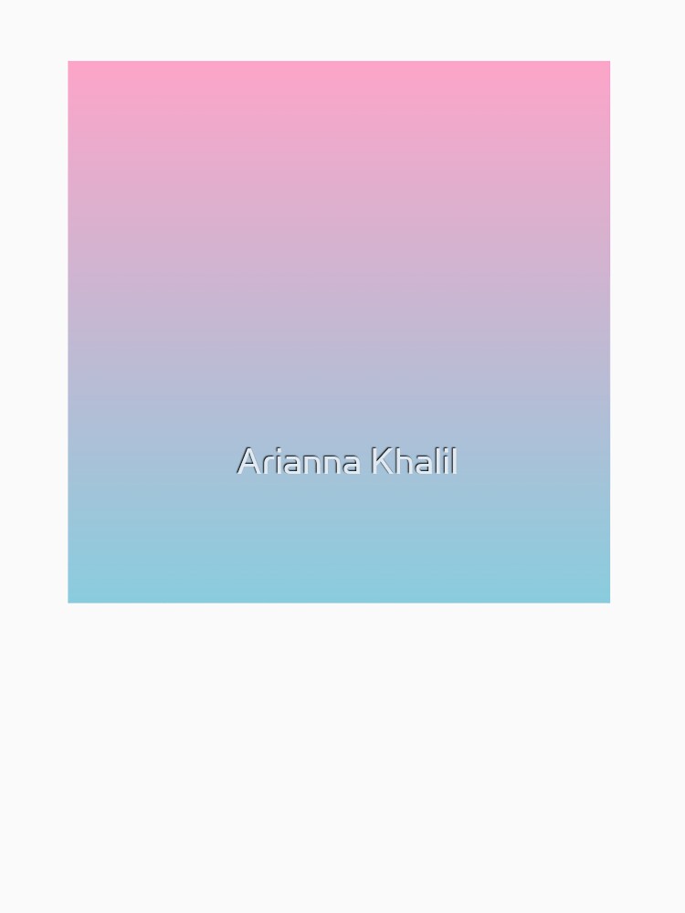 Pink to Blue Ombre Gradient by Arianna Khalil