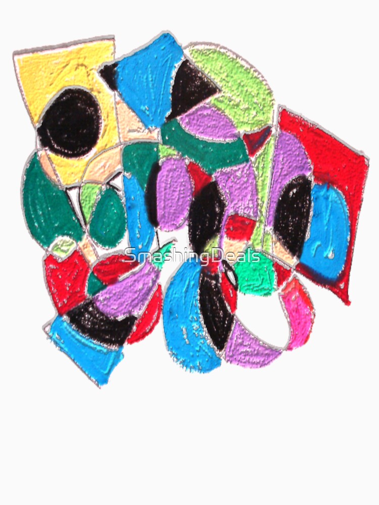 Abstract Collision HSL Alpha colorful geometric abstract design by SmashingDeals