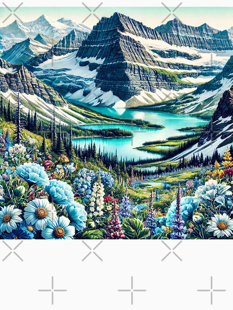 National Parks Series #29 – Glacier National Park Majestic Landscape by Meta2Physical
