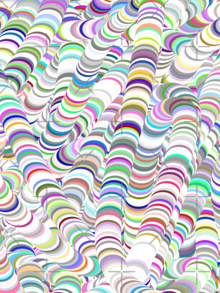 colorful circles abstract psychedelic art rainbow by Design Repo