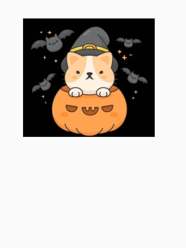 Halloween cat illustration by Nelliii-