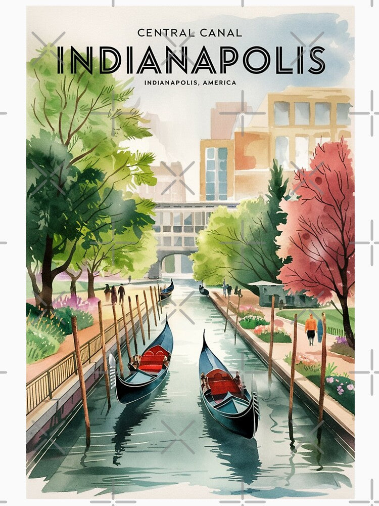 Indianapolis Vintage Travel Poster by TravelerRat