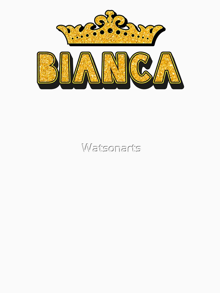 Bianca Personalized Funny Custom Name Crown Design by Watsonarts