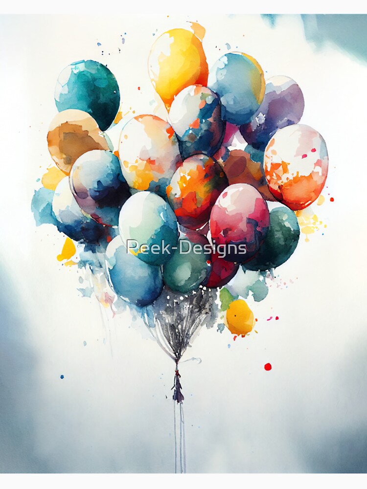 Cute Whimsical Colorful Balloons by Peek-Designs