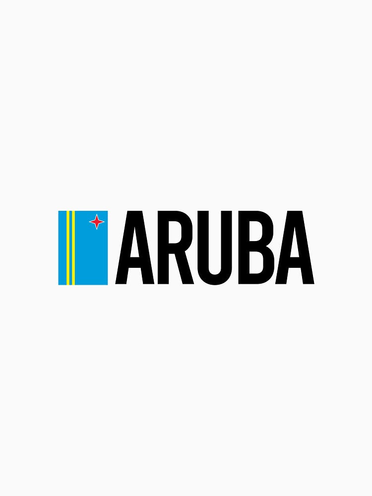 Aruba Country Flag - Minimal Design collection by randomorder
