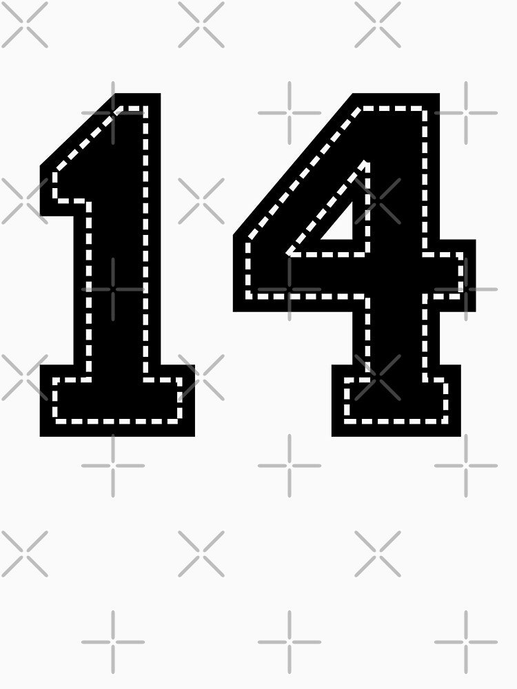 Number 14 Fourteen by StudioRedKoala