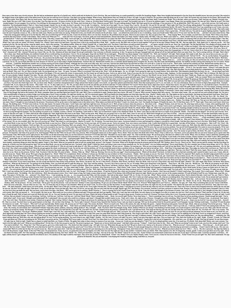 Shrek Script by HeyFellowKids