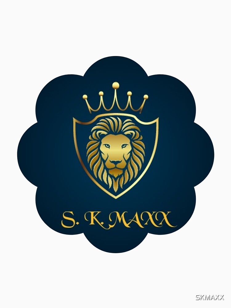 Branded gold lion logo pattern by SKMAXX