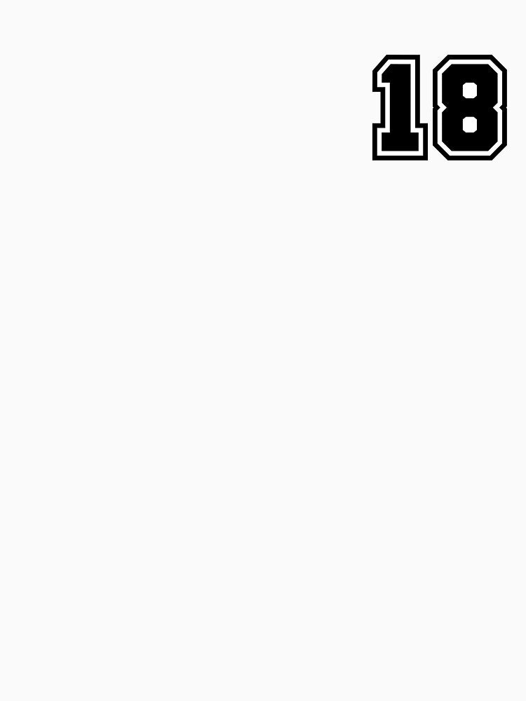 Number 18 - Minimalist Digit by stickerorange