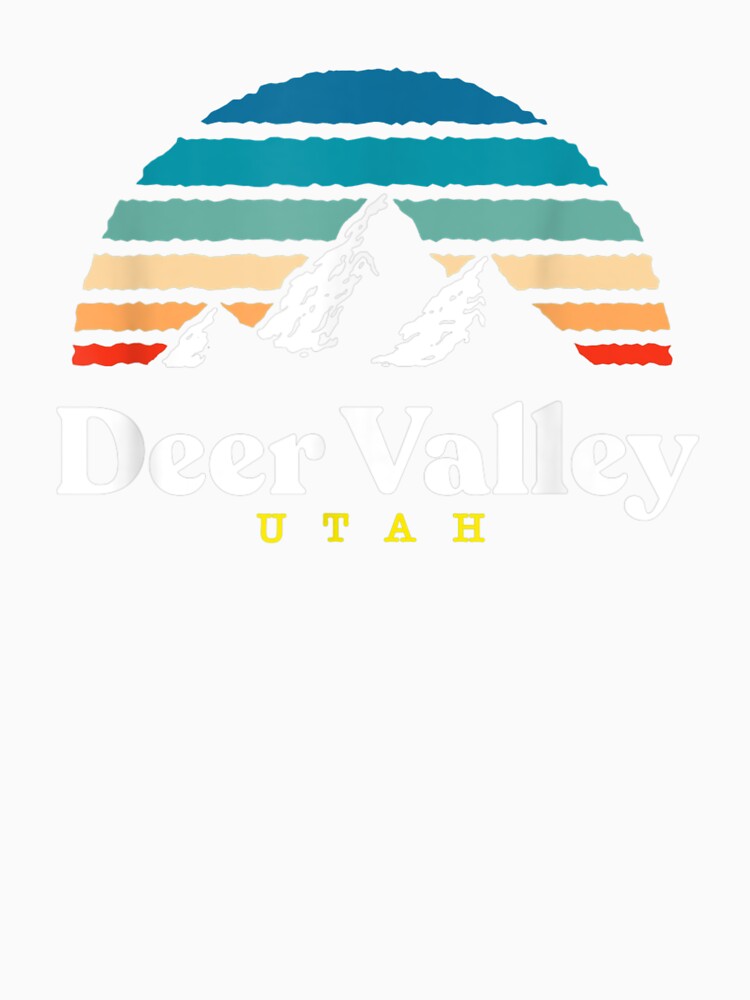 Deer Valley Utah USA Ski Resort 1980s Retro by DeannaMarks