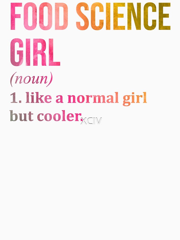 Food Science Girl Definition Food Scientist in Watercolor by XCIV