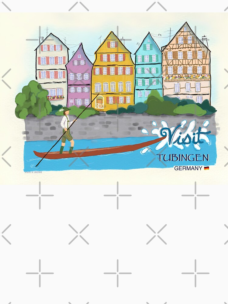Postcard style  of Tubingen, Germany by Ilikeiwantilove