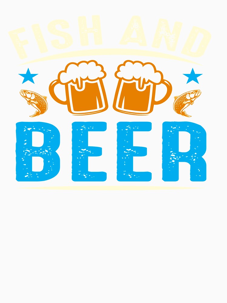 fish and beer by caphatshirt Unisex , , , Long Sleeve Tee