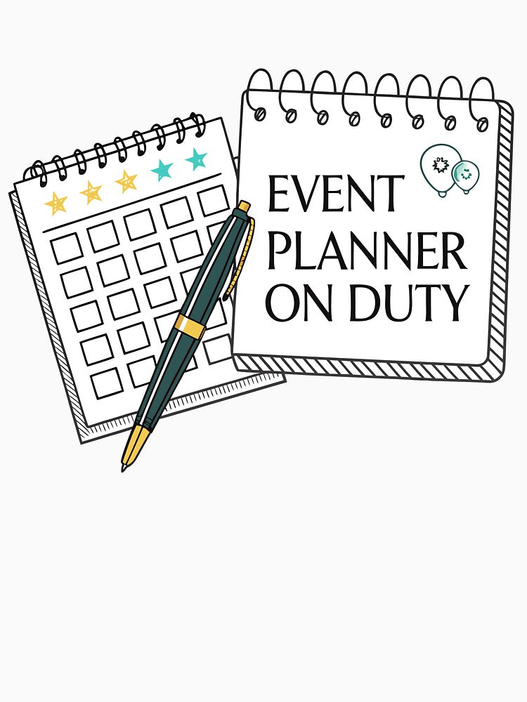Event Planner On Duty Minimalist Design – Modern To-Do List & Calendar Illustration** by VividOrganica