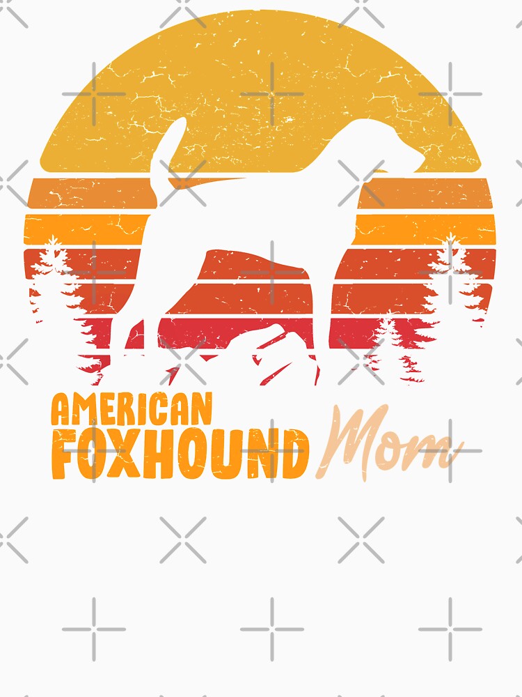 American Foxhound Dog Mom Vintage Retro by rafaeltto