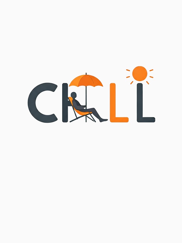CHILL Logo Design – Minimalist Beach Chair and Umbrella Concept in Modern Flat Vector Style by PixelVibe782