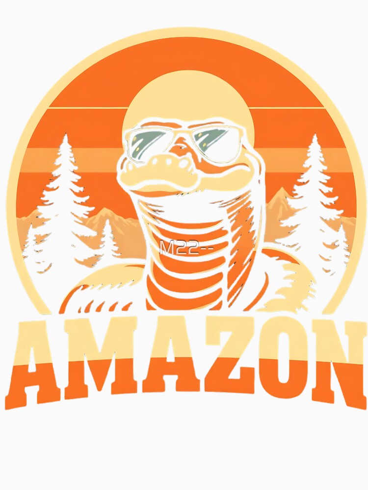 Amazon Snake with Sunglasses – Retro Jungle Reptile Adventure by M22--