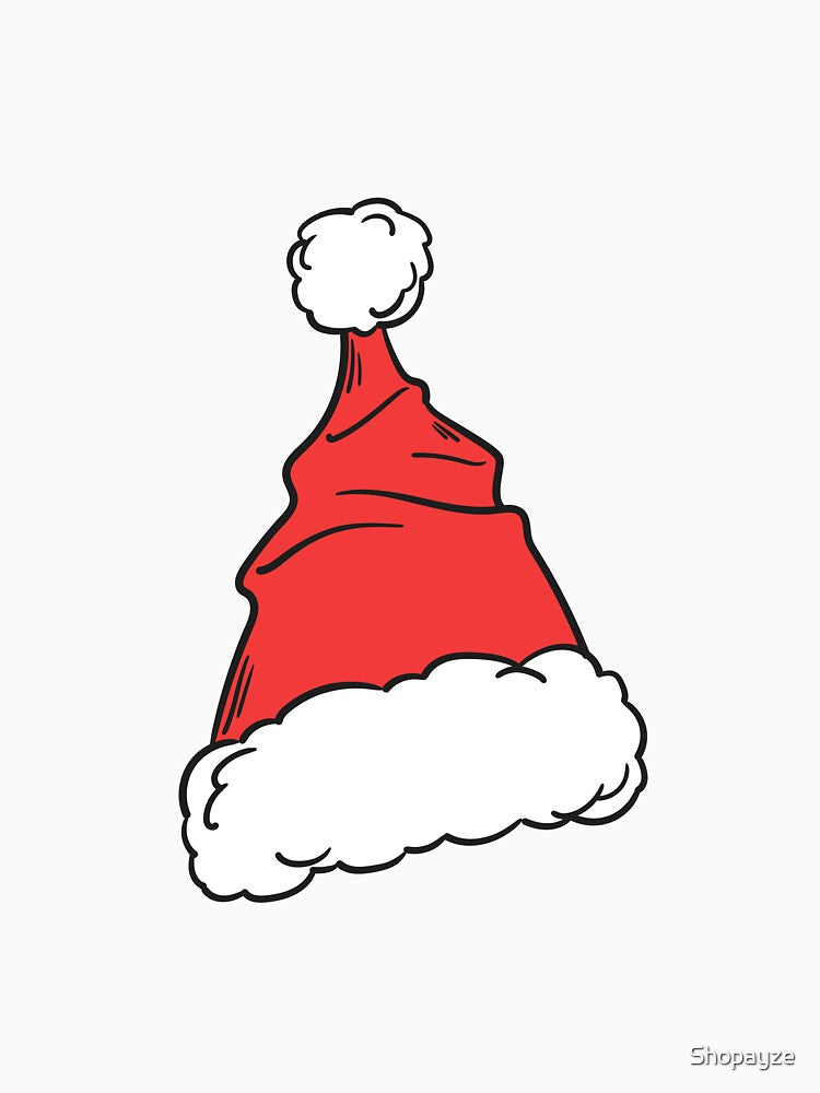 Hand drawn Christmas Santa Claus Cap by Shopayze