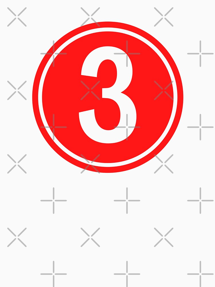 Big Red Dot Number 3 by NECHSTORE