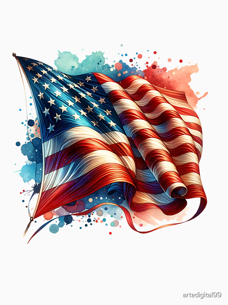 Patriotic USA Pride – American Flag Graphic by artedigital99
