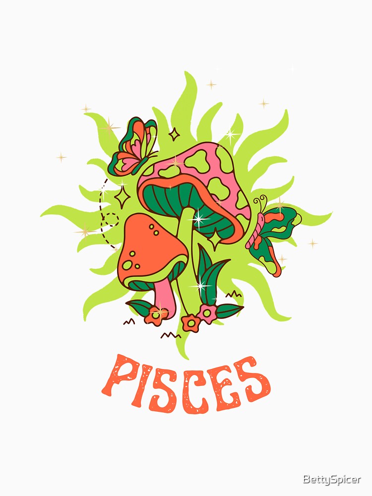 Pisces Cottage Core Psychedelic by BettySpicer