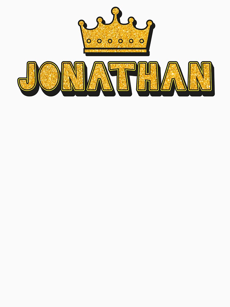 Jonathan Personalized Name With Crown - Cool & Funny Custom Gift for Men and Boys by Oussinc