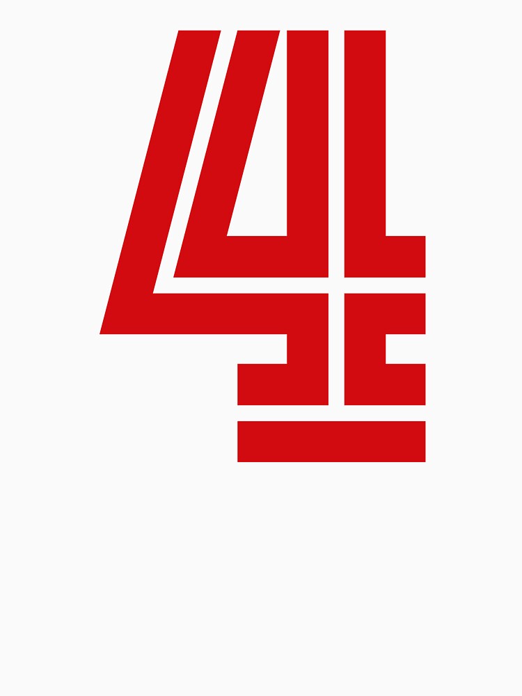 No. 4 / Player Number Four / Football Player Number 4 (Red) by STUDIO-72