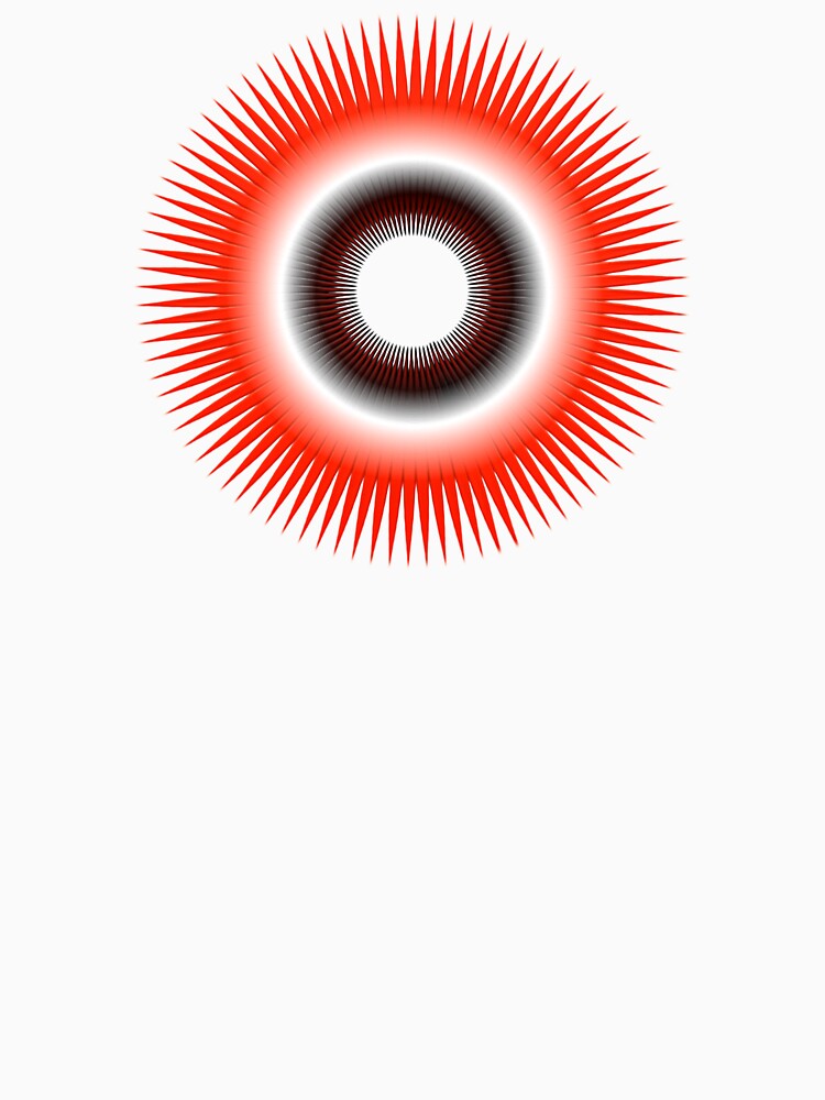 Red White And Black Gradient Pattern by Zareen Sayyed